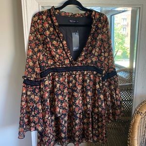 Boho floral 70’s style dress - Nasty Gal size 8